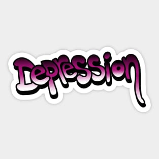 Depression - suicide prevention and awareness Sticker